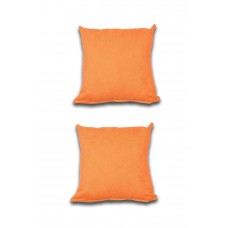 2 adet Süet Kırlent Minder Kılıfı 40X40cm Portakal 