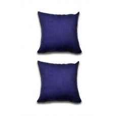 2 adet Süet Kırlent Minder Kılıfı 40X40cm Saks Mavisi 