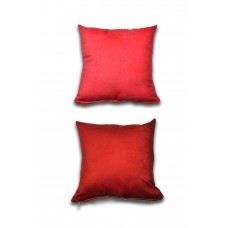 2 adet Süet Kırlent Minder Kılıfı 40X40cm Açık Kırmızı Bordo 