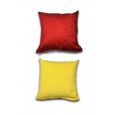 2 adet Süet Kırlent Minder Kılıfı 40X40cm Bordo Sarı 