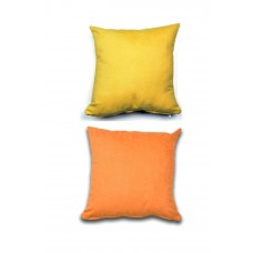 2 adet Süet Kırlent Minder Kılıfı 40X40cm Hardal Sarısı Turuncu 