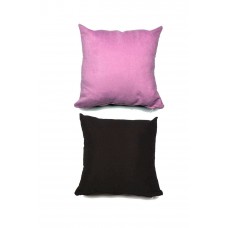 2 adet Süet Kırlent Minder Kılıfı 40X40cm Lila Siyah 