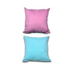 2 adet Süet Kırlent Minder Kılıfı 40X40cm Lila Turquaz 