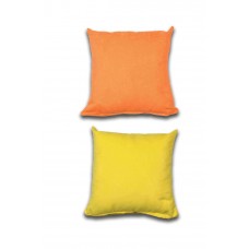 2 adet Süet Kırlent Minder Kılıfı 40X40cm Portakal Sarı 