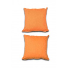 2 adet Süet Kırlent Minder Kılıfı 40X40cm Portakal Turuncu 