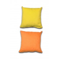 2 adet Süet Kırlent Minder Kılıfı 40X40cm Sarı Turuncu