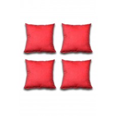 4 adet Süet Kırlent Minder Kılıfı 40X40cm Açık Kırmızı