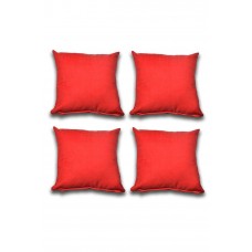 4 adet Süet Kırlent Minder Kılıfı 40X40cm Kırmızı 