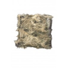 Uzun Tüylü Peluş Lüks Salon Kırlent Minder Kılıf 52x52 Kahverengi 