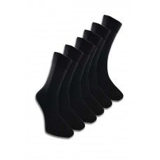 6 Adet Erkek Bambu Lastiği Sıkmayan Diyabetik Çorap 