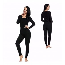 Kota Kadın Kışlık Termal Sıcak Tutan Tayt ve Fanila Takım 2'li Set Siyah 