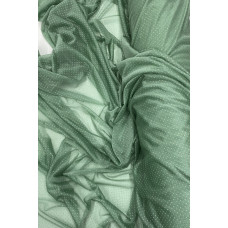 Yağmur Damlası Simli Abiye Elbise Şallık Tül Kumaş Mint Yeşil 75 