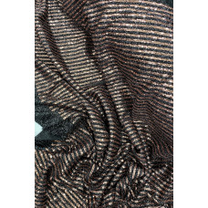 Sakallı Çizgili Pullu Kumaş  Pullu Payet Kumaş Abiye Nişan Düğün Siyah Bakır 