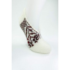 El Örgüsü Kışlık Şık Kadın Yün Patik D3 