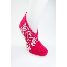 El Örgüsü Kışlık Şık Kadın Yün Patik D11 