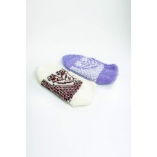 2 Çift El Örgüsü Kışlık Şık Kadın Yün Patik Set 1 