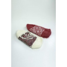 2 Çift El Örgüsü Kışlık Şık Kadın Yün Patik Set 2 