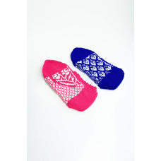 2 Çift El Örgüsü Kışlık Şık Kadın Yün Patik Set 12 