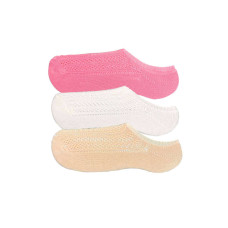 3 Adet Kadın Sneaker Dantelli File Pamuklu Yumuşak Çorap 