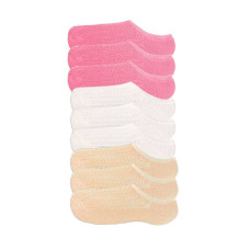 9 Adet Kadın Sneaker Dantelli File Pamuklu Yumuşak Çorap 