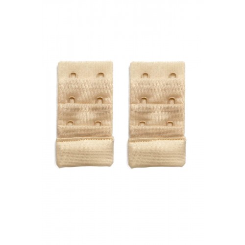 2 Adet Agraf Sütyen Uzatma Kopçası 3 Sıra / 2 Kanca Ten