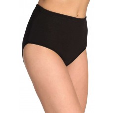 Tutku Kadın Yüksek Bel Bato Kalın Lastik Külot Siyah 