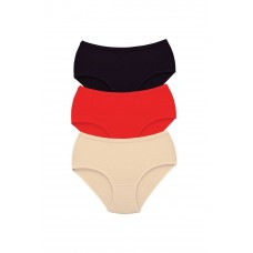 3 Adet Tutku Kadın Yüksek Bel Bato Kalın Lastik Külot S1 