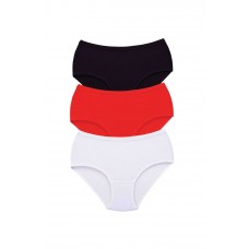 3 Adet Tutku Kadın Yüksek Bel Bato Kalın Lastik Külot S3 