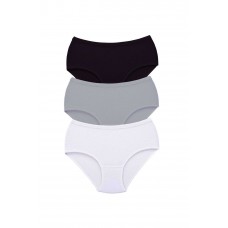 3 Adet Tutku Kadın Yüksek Bel Bato Kalın Lastik Külot S6 