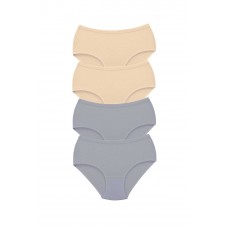 4 Adet Tutku Kadın Yüksek Bel Bato Kalın Lastik Külot S8 