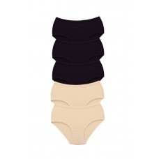 5 Adet Tutku Kadın Yüksek Bel Bato Kalın Lastik Külot S3 