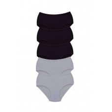 5 Adet Tutku Kadın Yüksek Bel Bato Kalın Lastik Külot S4 