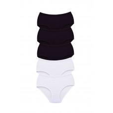 5 Adet Tutku Kadın Yüksek Bel Bato Kalın Lastik Külot S5 