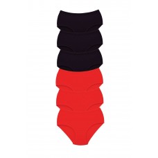 6 Adet Tutku Kadın Yüksek Bel Bato Kalın Lastik Külot S1 