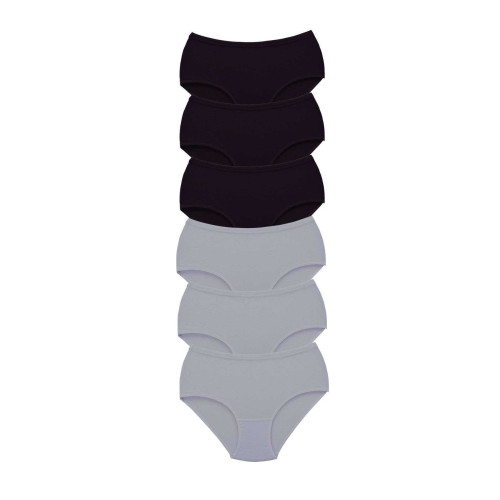 6 Adet Tutku Kadın Yüksek Bel Bato Kalın Lastik Külot S3