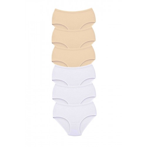 6 Adet Tutku Kadın Yüksek Bel Bato Kalın Lastik Külot S9