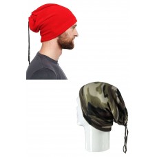 2 Adet Polar İpli Bere ve Boyunluk Kırmızı Kamuflaj 