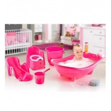 5 Parça Oturaklı Bebek Bakım Yıkama Seti Pembe 