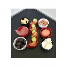 7 Parça Kahvaltı Seti Sosluk İftariyelik Çerezlik Kırılmaz Melamin Çap 7 cm 