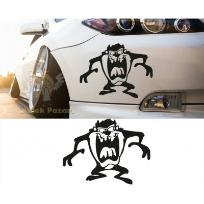 Tazmanya Canavarı Araba Sticker