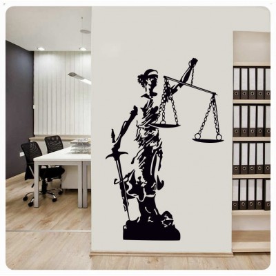 Themis Heykeli Duvar Sticker