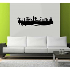 Türkiye Silüeti Duvar Sticker 