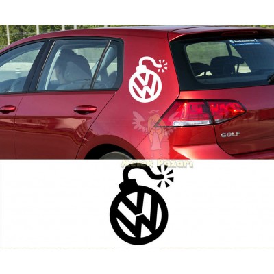 Volkswagen Bomba Araba Sticker