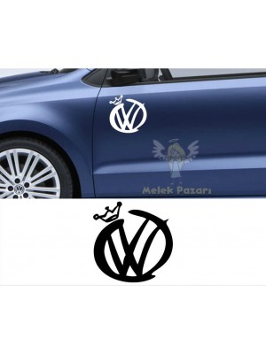 Volkswagen Logo Kral Araba Sticker Volkswagen Logo Kral Araba Sticker