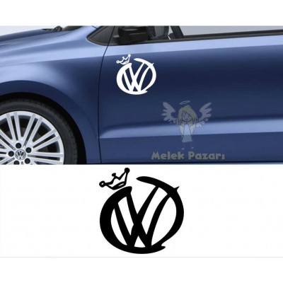 Volkswagen Logo Kral Araba Sticker Volkswagen Logo Kral Araba Sticker