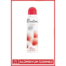Emotion Romance Kadın Vegan Deodorant 150 Ml Hızlı Kurur, Leke Bırakmaz 