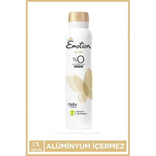 Emotion Bliss Kadın Vegan Deodorant 150 Ml Hızlı Kurur , Leke Bırakmaz