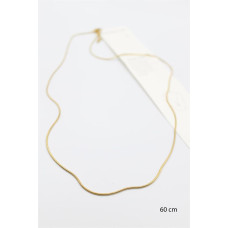 Yılan Zincir Kolye - 60cm - Altın