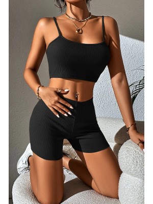 Kadın Siyah Şortlu Kaşkorse Gecelik Takım Kadın Siyah Şortlu Kaşkorse Gecelik Takım