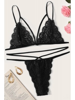 Kadın Siyah Dantel Sütyen Külot Takımı Kadın Siyah Dantel Sütyen Külot Takımı